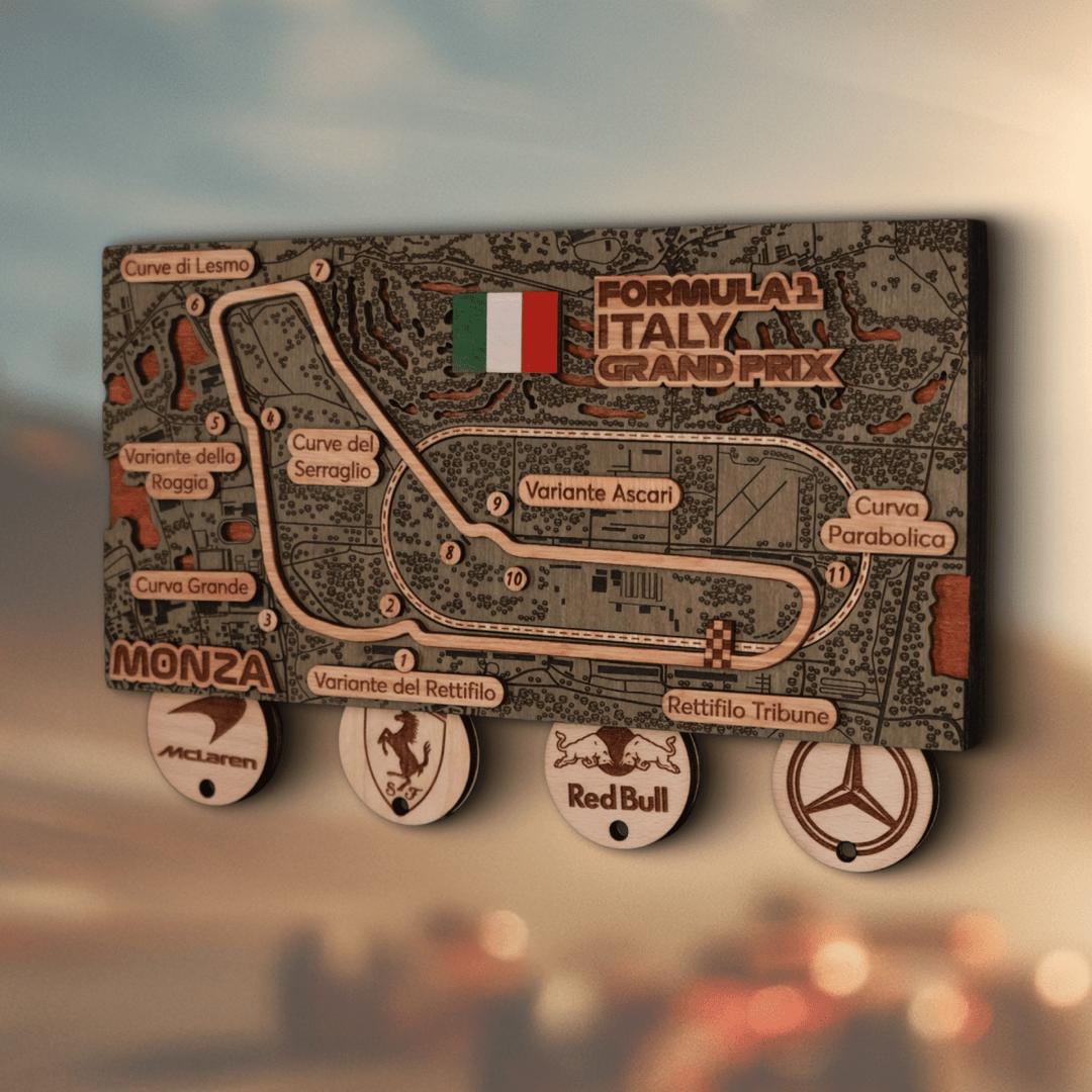 FORMULA 1 ITALY GRAND PRIX - MONZA CIRCUIT KEY HOLDER - ZeWood