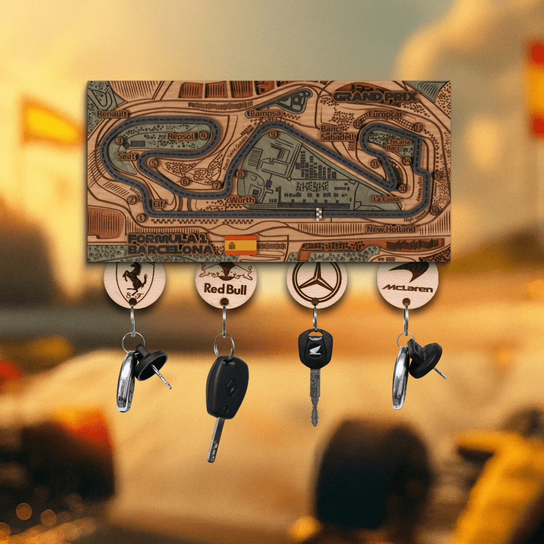FORMULA 1 SPANISH GRAND PRIX KEY HOLDER - ZeWood