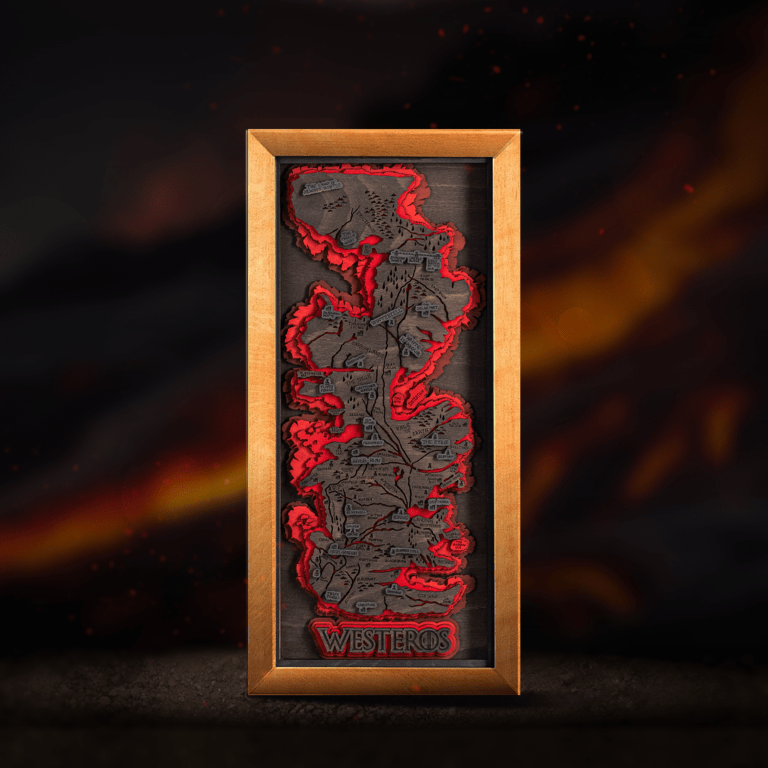 WESTEROS™ 3D WOOD MAP - ZeWood