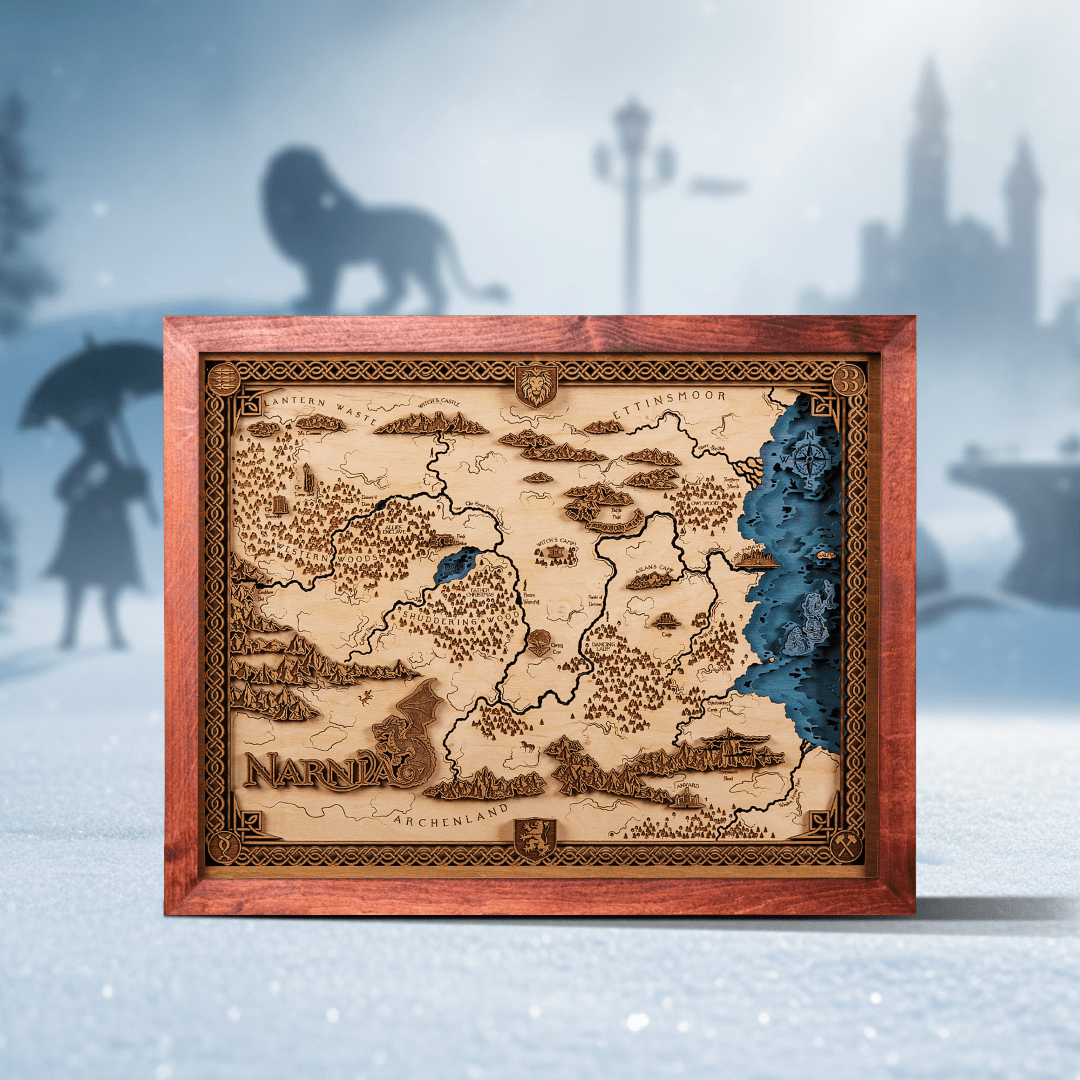 3D NARNIA WOOD MAP