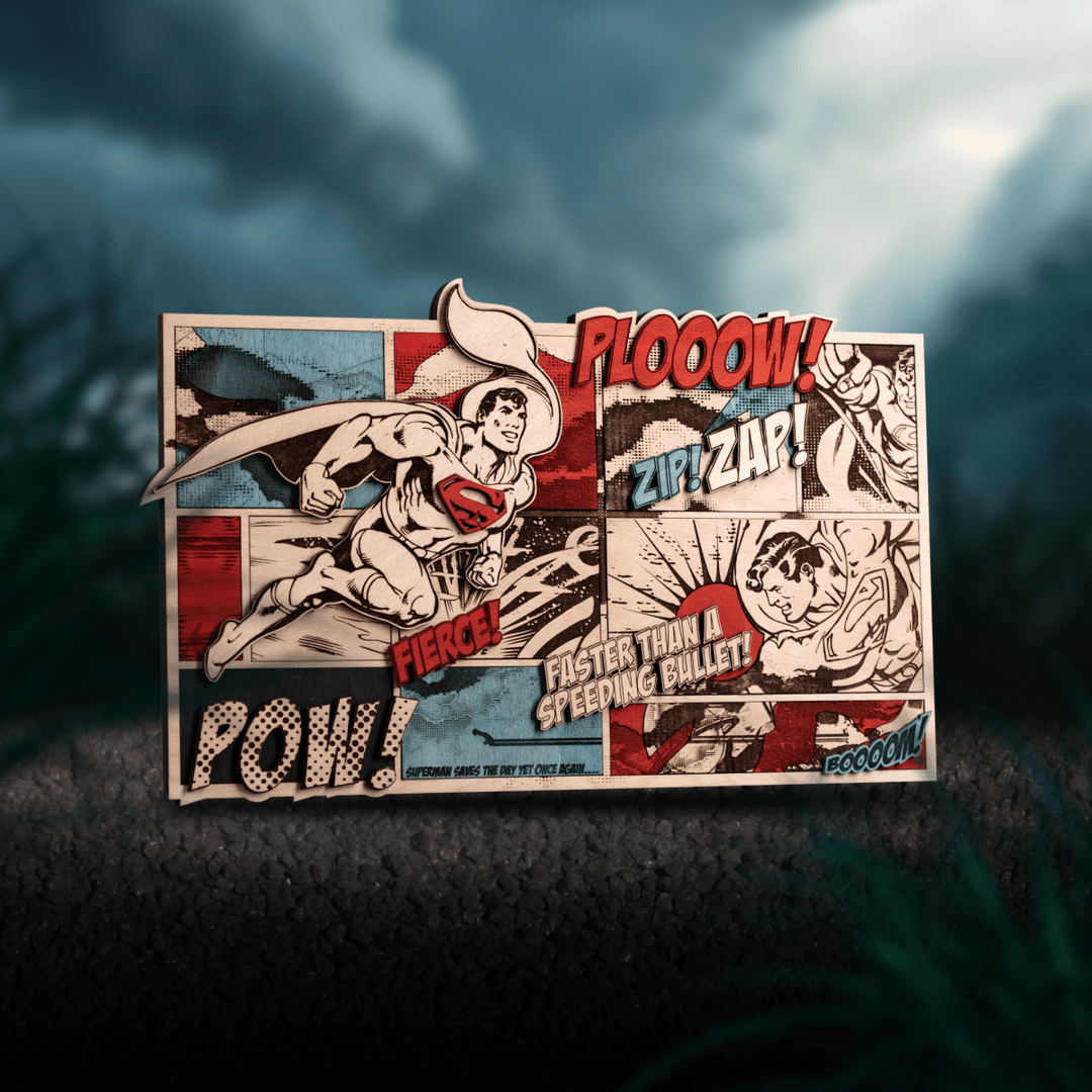 SUPERMAN POSTER: UNSTOPPABLE POWER! – A Bold Housewarming Gift - ZeWood