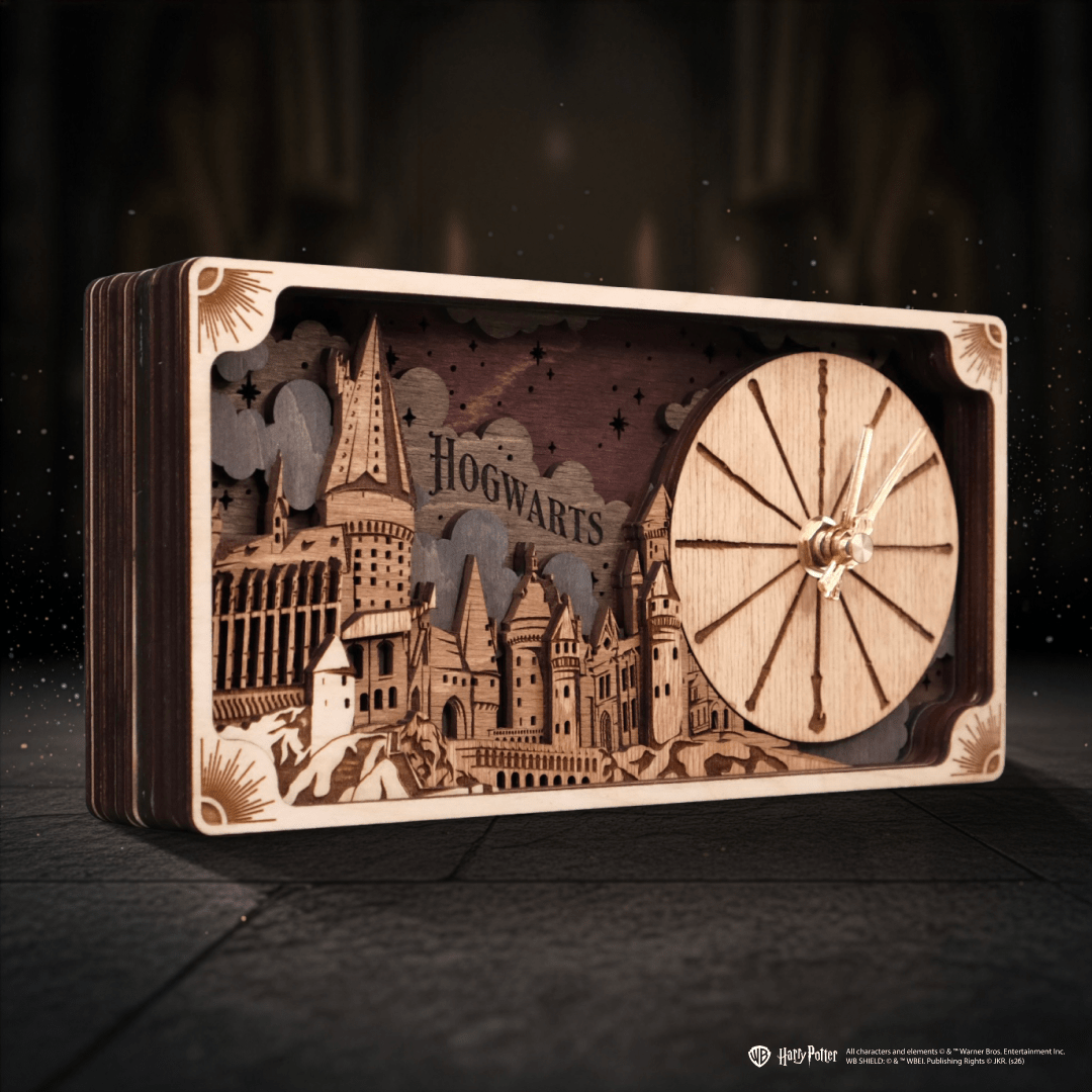 HOGWARTS™ CASTLE 3D WOOD CLOCK HARRY POTTER - ZeWood