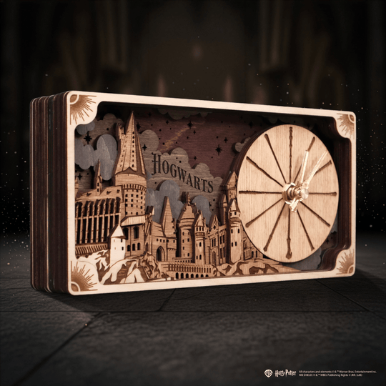 HOGWARTS™ CASTLE 3D WOOD CLOCK HARRY POTTER - ZeWood