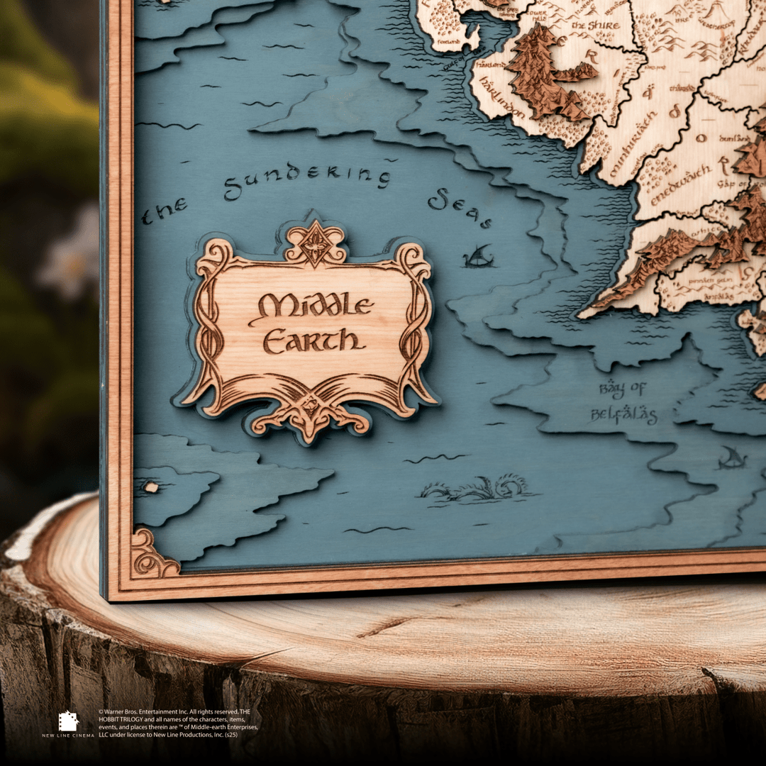 MIDDLE EARTH™ 3D WOOD MAP - ZeWood