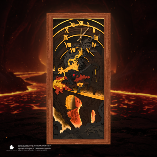 THE BALROG 3D WALL CLOCK WITH LIGHTING