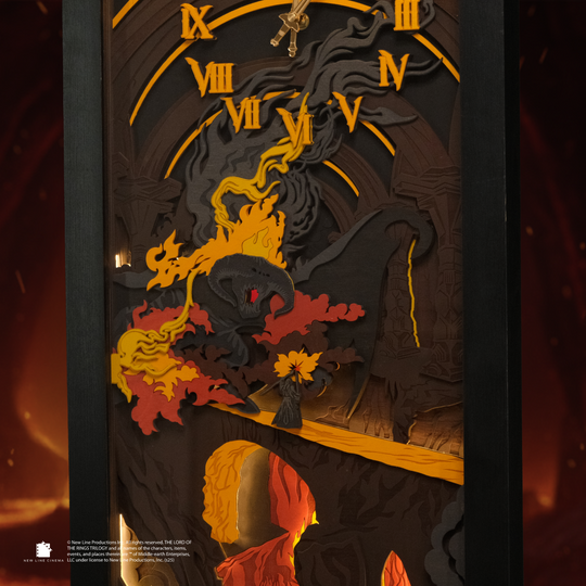 THE BALROG 3D WALL CLOCK WITH LIGHTING