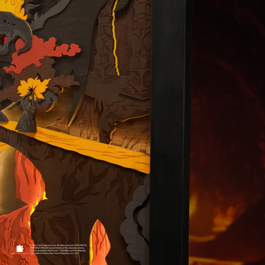 THE BALROG 3D WALL CLOCK WITH LIGHTING