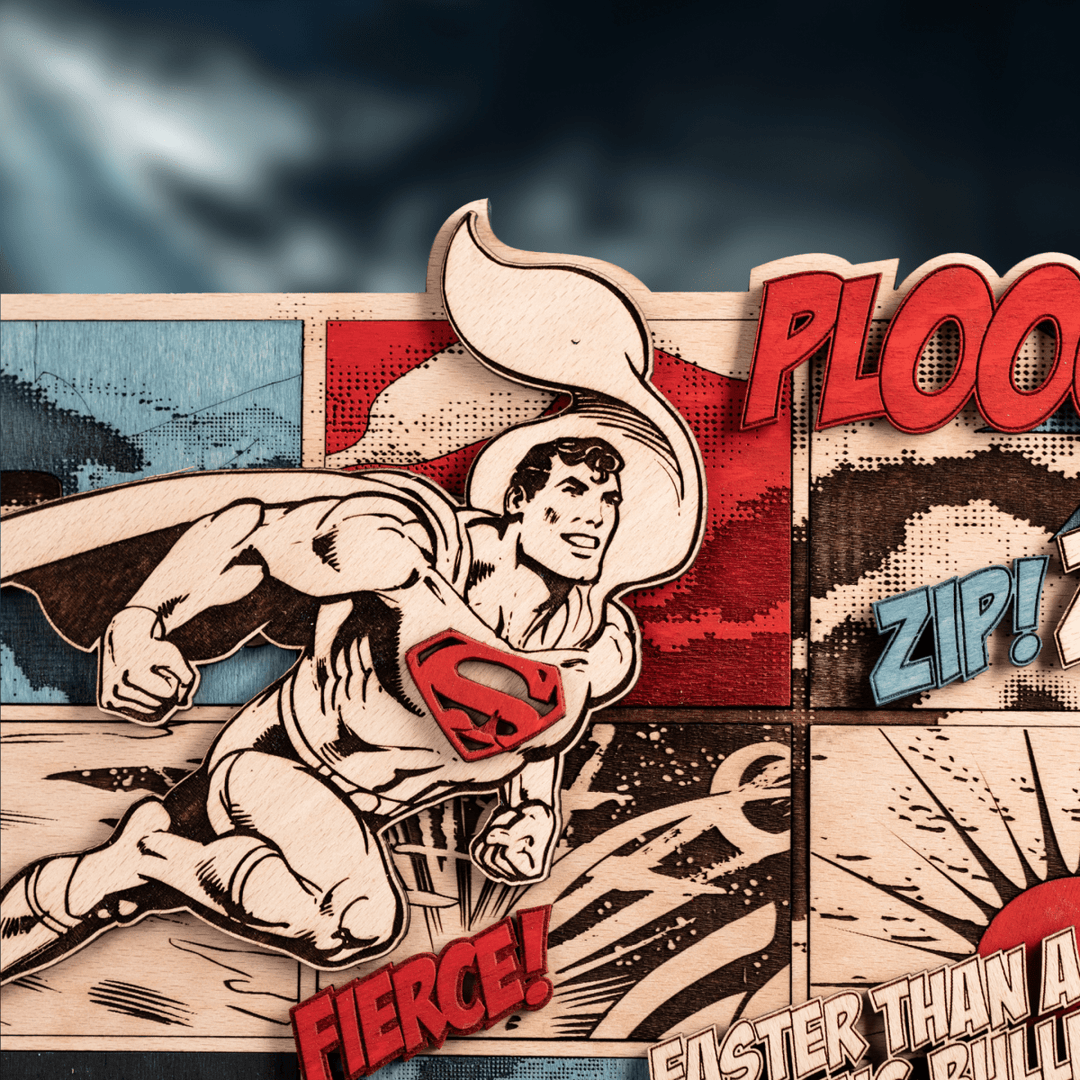 SUPERMAN POSTER: UNSTOPPABLE POWER! – A Bold Housewarming Gift - ZeWood
