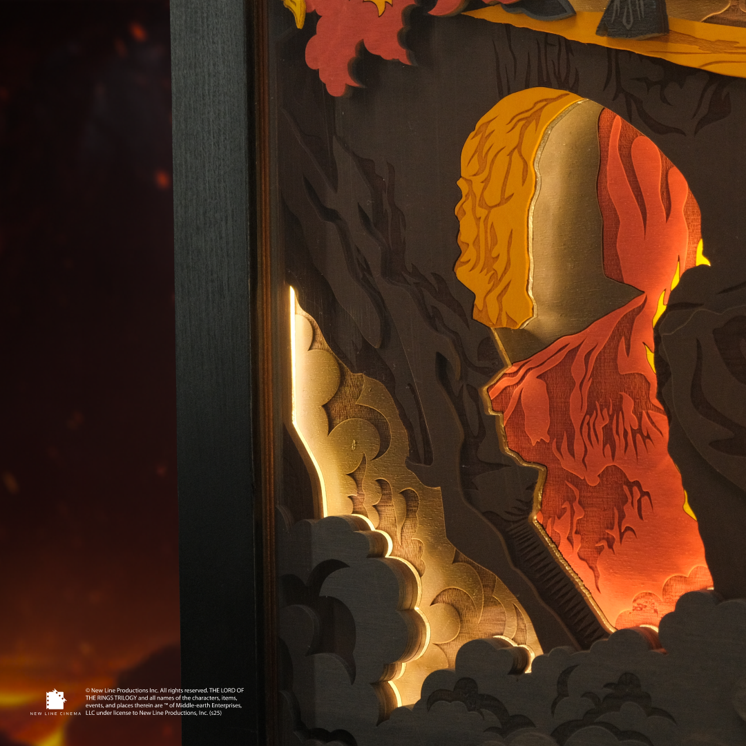 THE BALROG 3D WALL CLOCK WITH LIGHTING