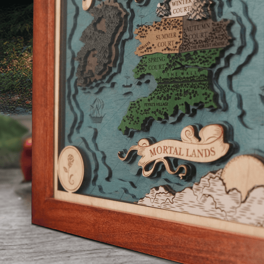 PRYTHIAN 3D WOOD MAP - ZeWood