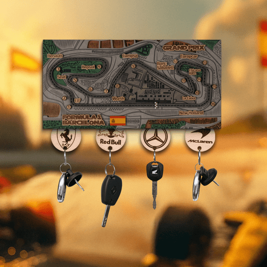FORMULA 1 SPANISH GRAND PRIX KEY HOLDER - ZeWood