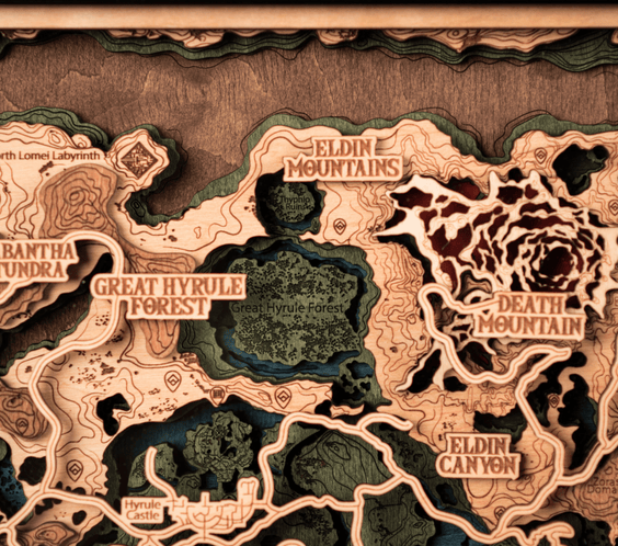 3D HYRULE WOOD MAP 2.0 - ZeWood