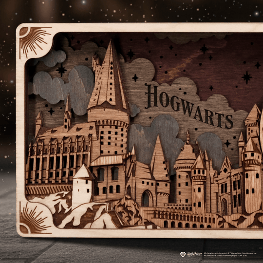 HOGWARTS™ CASTLE 3D WOOD CLOCK HARRY POTTER - ZeWood