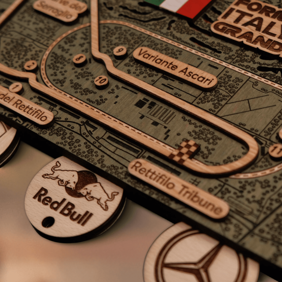 FORMULA 1 ITALY GRAND PRIX - MONZA CIRCUIT KEY HOLDER - ZeWood