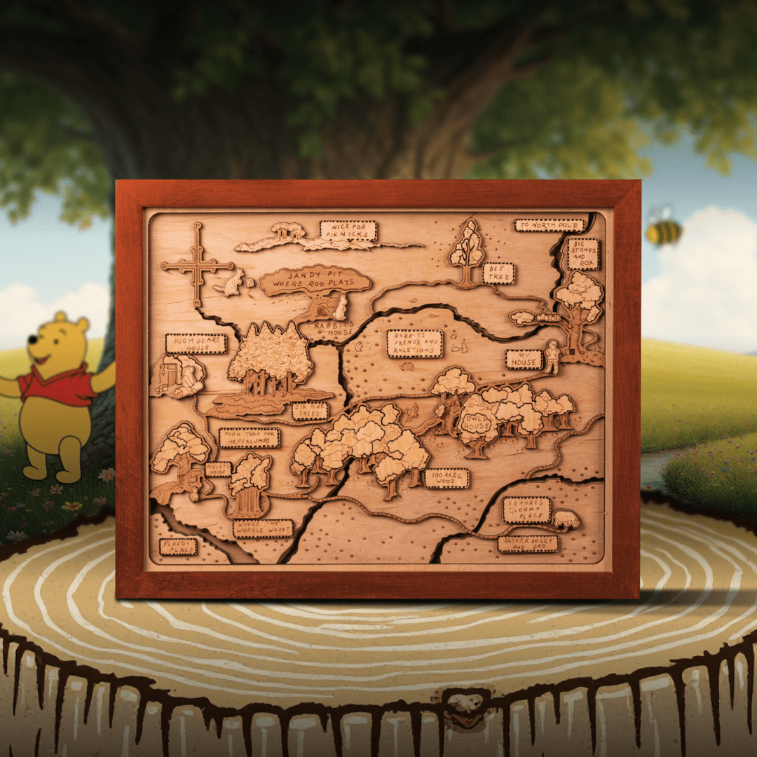 Playroom decor with Winnie the Pooh and friends