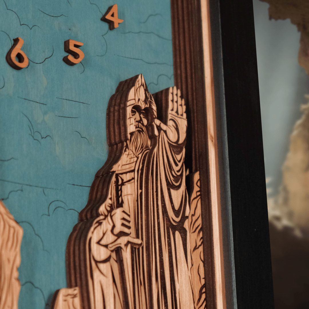 THE ARGONATH™ 3D WOOD WALL CLOCK - ZeWood