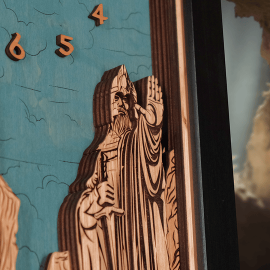 THE ARGONATH™ 3D WOOD WALL CLOCK - ZeWood