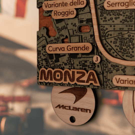FORMULA 1 ITALY GRAND PRIX - MONZA CIRCUIT KEY HOLDER - ZeWood