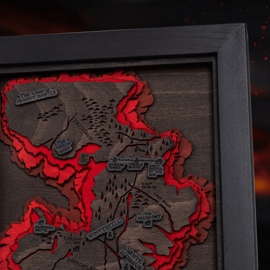 WESTEROS™ 3D WOOD MAP - ZeWood