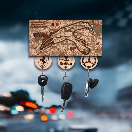FORMULA 1 CIRCUIT KEY HOLDER - ZeWood
