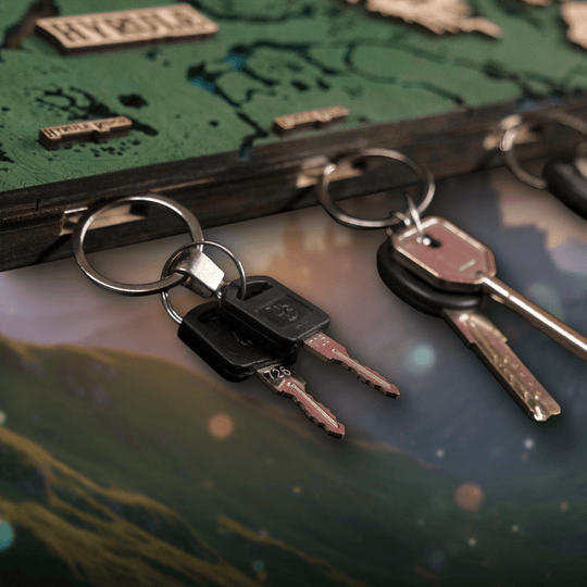 THE HYRULE 3D WOOD KEY HOLDER - ZeWood