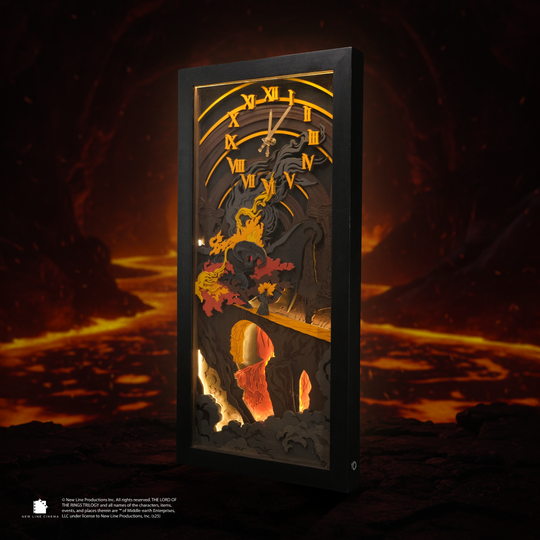 THE BALROG 3D WALL CLOCK WITH LIGHTING