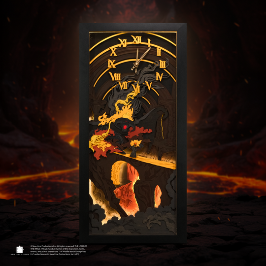 THE BALROG 3D WALL CLOCK WITH LIGHTING