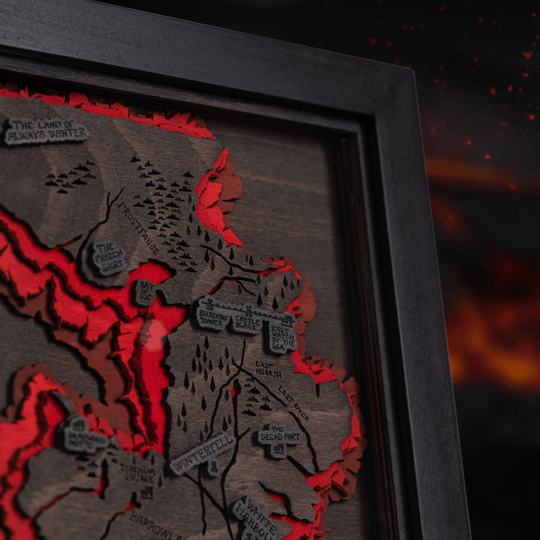 WESTEROS™ 3D WOOD MAP - ZeWood