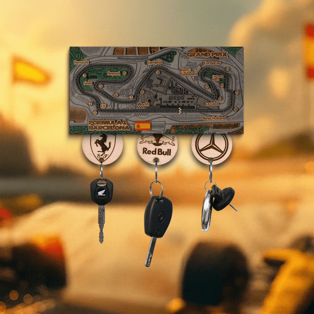 FORMULA 1 SPANISH GRAND PRIX KEY HOLDER - ZeWood