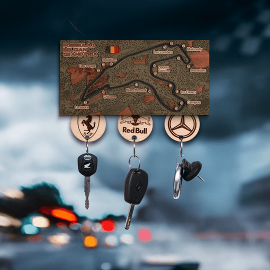 FORMULA 1 CIRCUIT KEY HOLDER - ZeWood