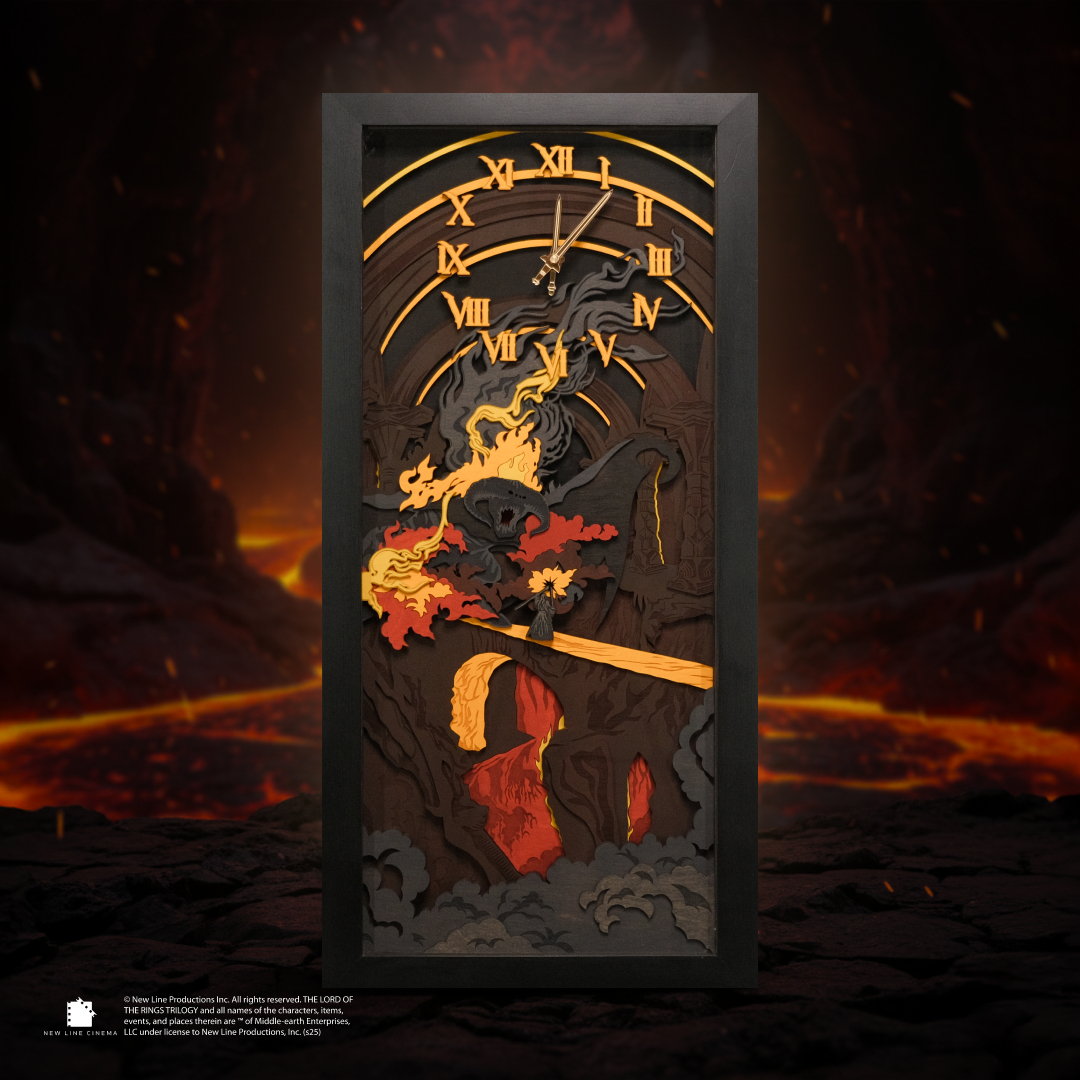THE BALROG 3D WALL CLOCK WITH LIGHTING