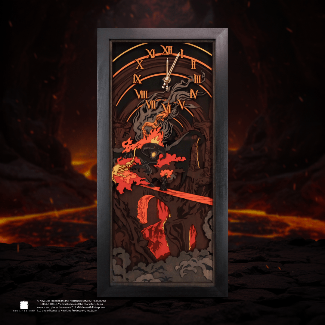 THE BALROG 3D WALL CLOCK - ZeWood