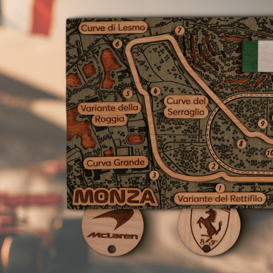 FORMULA 1 ITALY GRAND PRIX - MONZA CIRCUIT KEY HOLDER - ZeWood