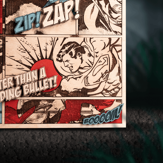 SUPERMAN POSTER: UNSTOPPABLE POWER! – A Bold Housewarming Gift - ZeWood