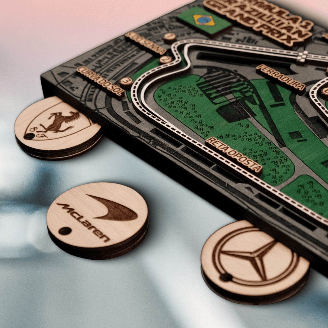 FORMULA 1 BRAZILIAN GRAND PRIX KEY HOLDER - ZeWood
