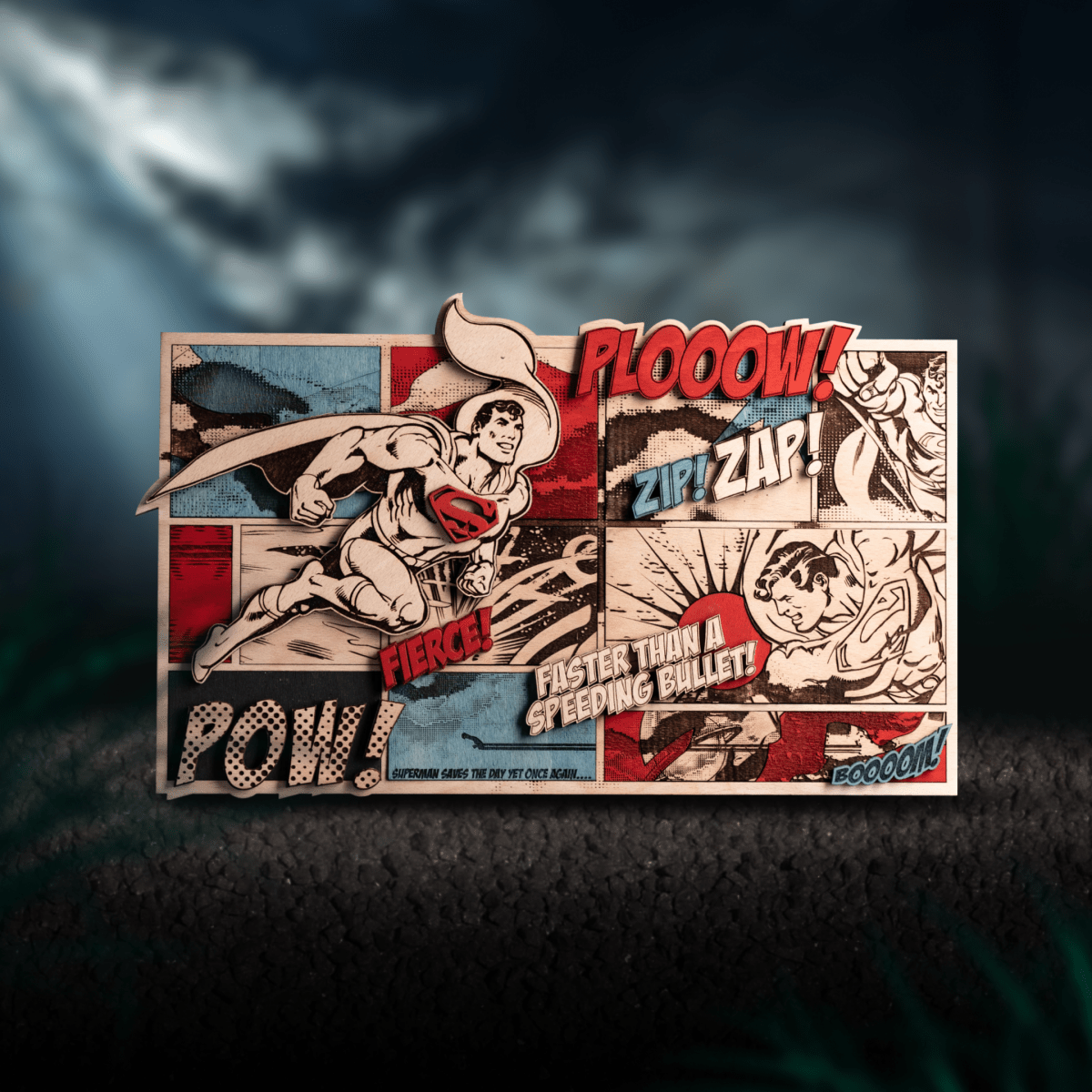 SUPERMAN POSTER: UNSTOPPABLE POWER! – A Bold Housewarming Gift - ZeWood