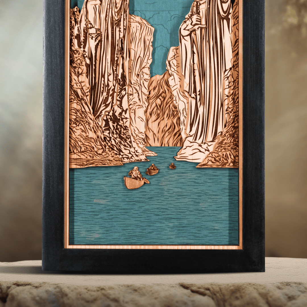 THE ARGONATH™ 3D WOOD WALL CLOCK - ZeWood