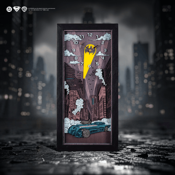 BATMAN™ NIGHT 3D WOOD CLOCK - ZeWood