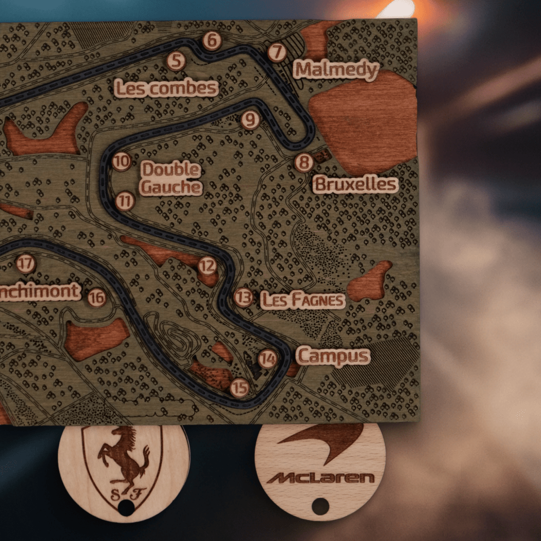 FORMULA 1 CIRCUIT KEY HOLDER - ZeWood