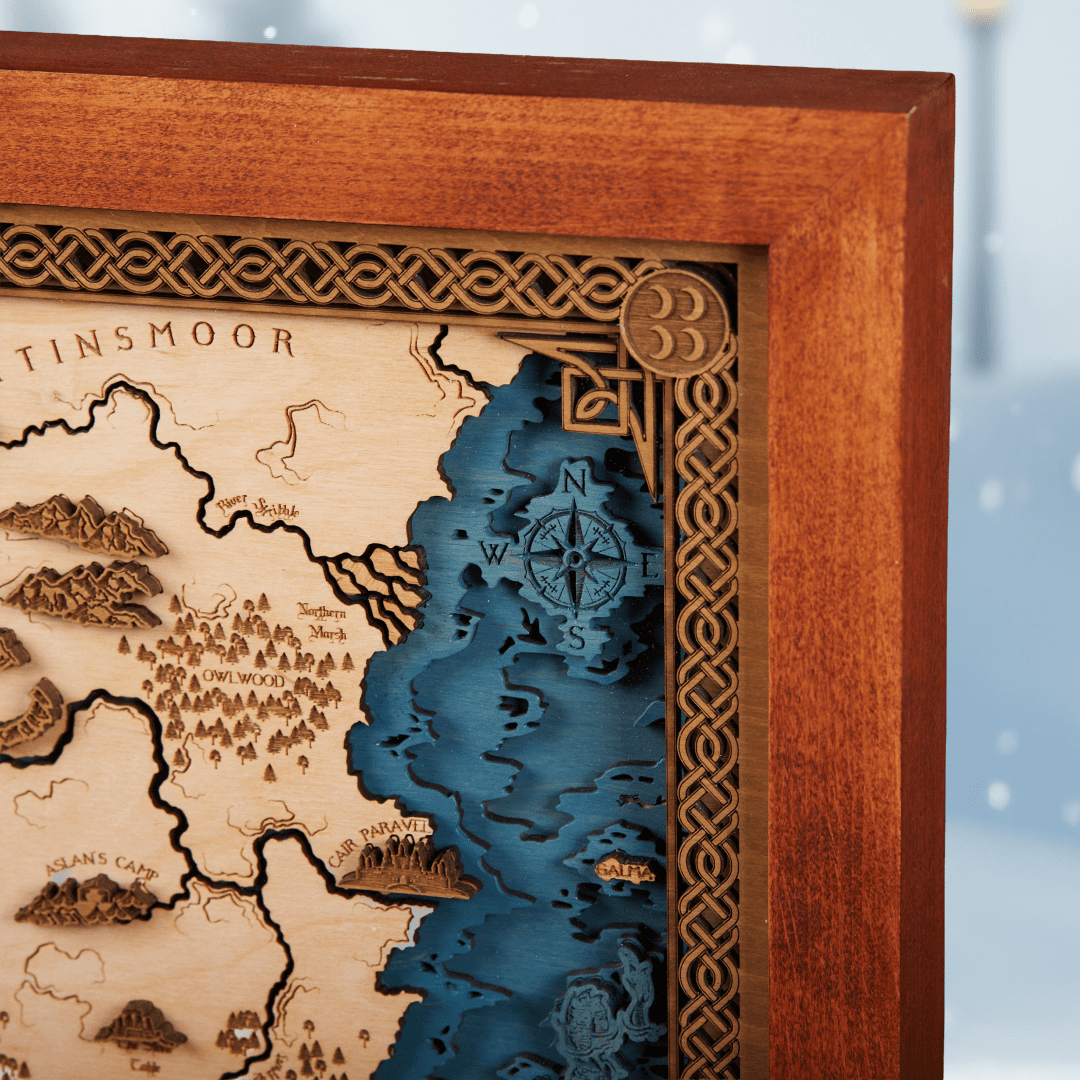 3D NARNIA WOOD MAP