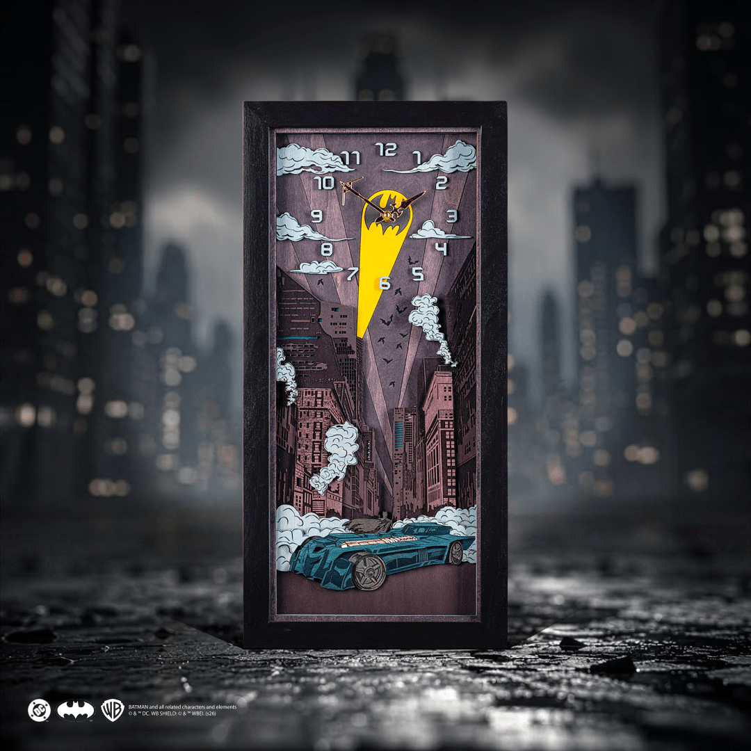 BATMAN™ NIGHT 3D WOOD CLOCK - ZeWood