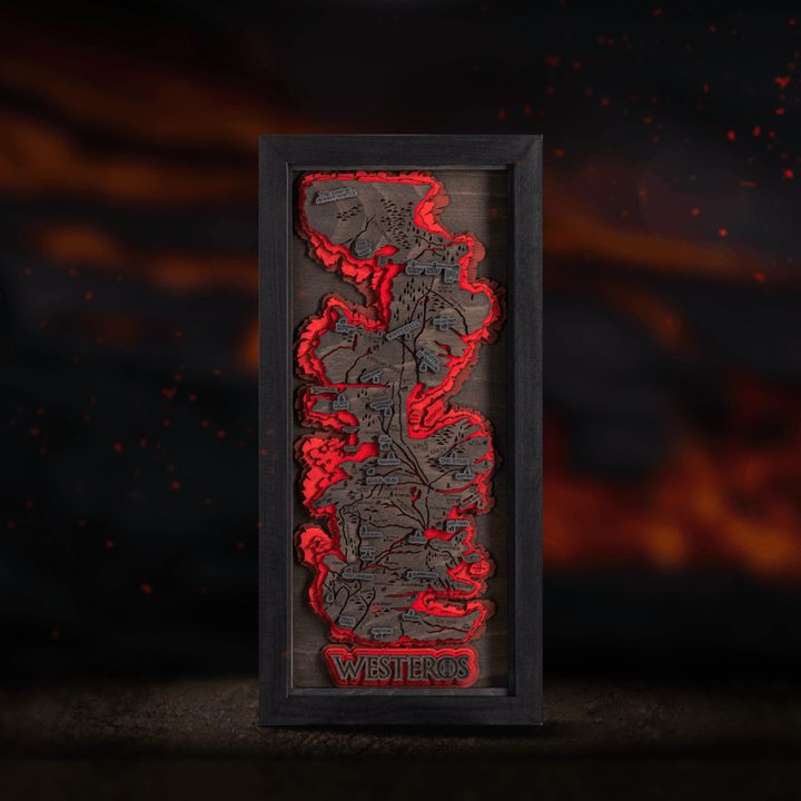WESTEROS™  3D WOOD MAP