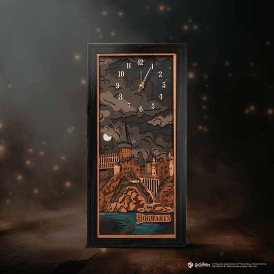 Silent Harry Potter clock with fantasy room decor