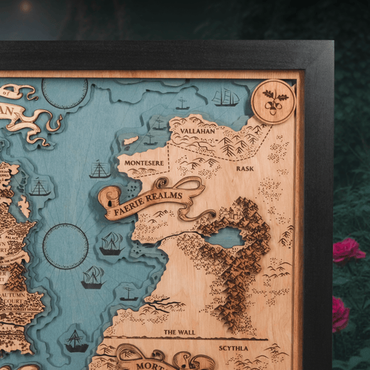 PRYTHIAN 3D WOOD MAP - ZeWood