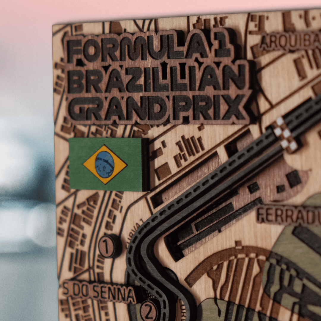 FORMULA 1 BRAZILIAN GRAND PRIX KEY HOLDER - ZeWood