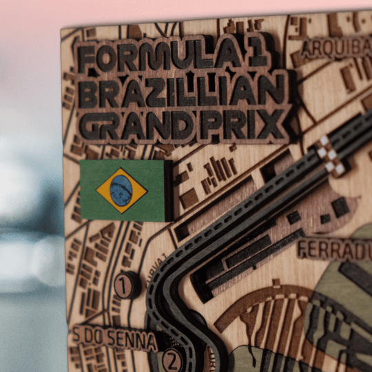FORMULA 1 BRAZILIAN GRAND PRIX KEY HOLDER - ZeWood