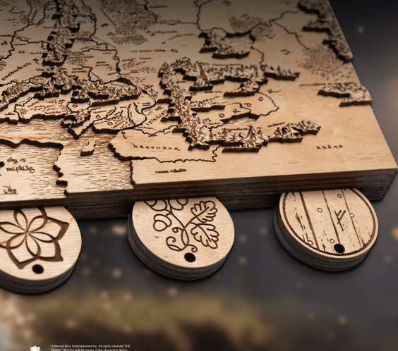 MIDDLE EARTH™ 3D KEY HOLDER – a thoughtful wood anniversary gift - ZeWood