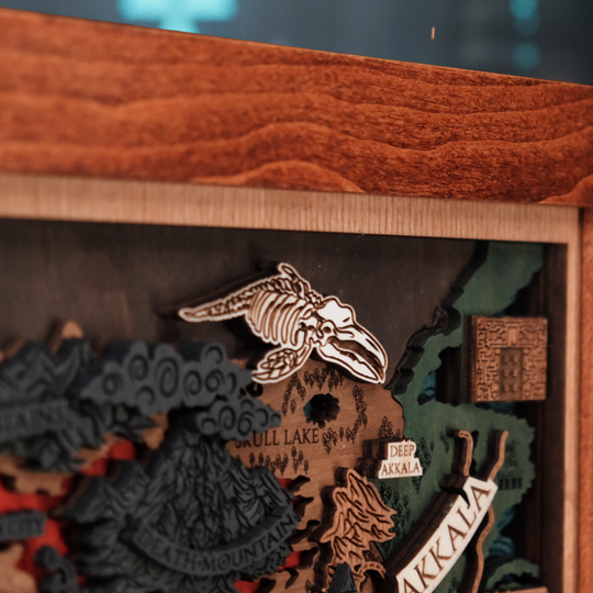 A practical and durable gift - this Tears of the kingdom interactive map is reliably protected by glass
