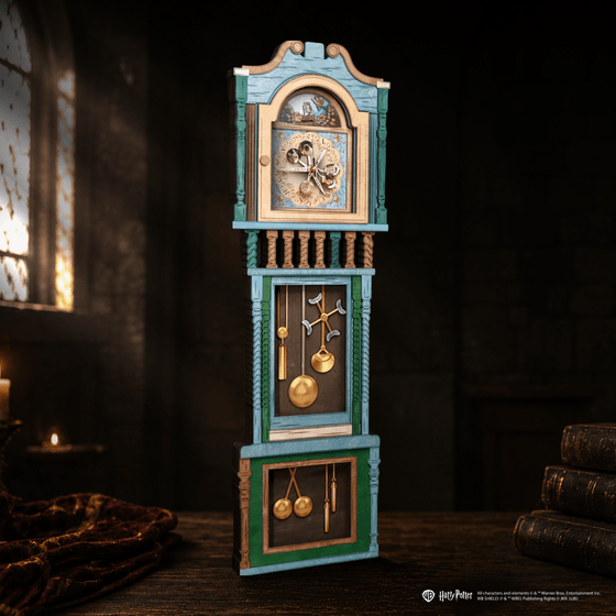 HANDCRAFTED WEASLEY™ MAGICAL 3D WOOD CLOCK - OFFICIALLY LICENSED