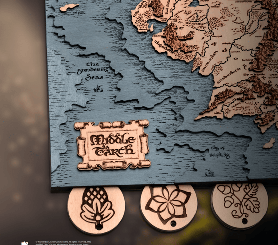 MIDDLE EARTH™ 3D KEY HOLDER – a thoughtful wood anniversary gift - ZeWood
